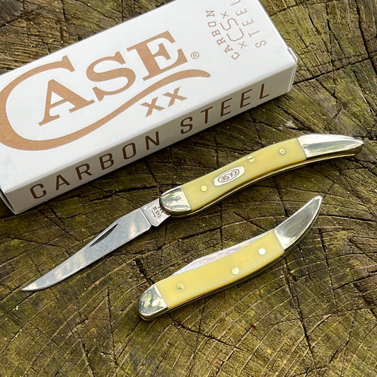 Case Yellow Synthetic Small Texas Toothpick Carbon Steel
