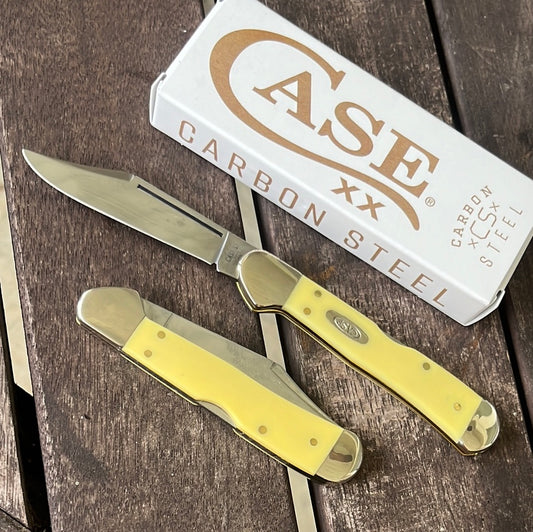 Case XX Yellow Synthetic Mini Copperlock Carbon Steel
