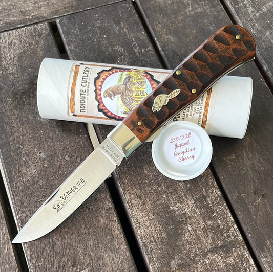 GEC Tidioute Beaver Tail 23L Cherrywood Handle Knife